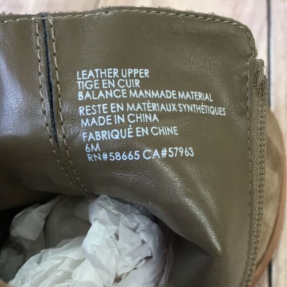 T&B Taupe Leather Block Heel Zip Ankle booties - Picture 10 of 10